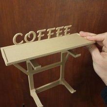 coffee cup shelf kitchen 3d print model - Mito3D