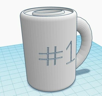 Kahve Fincan masa çakmak durum kılıf bic gadget Yazdır yer 3d print model - Mito3D