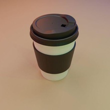 coffee cup toothpaste cap 3d print model - Mito3D