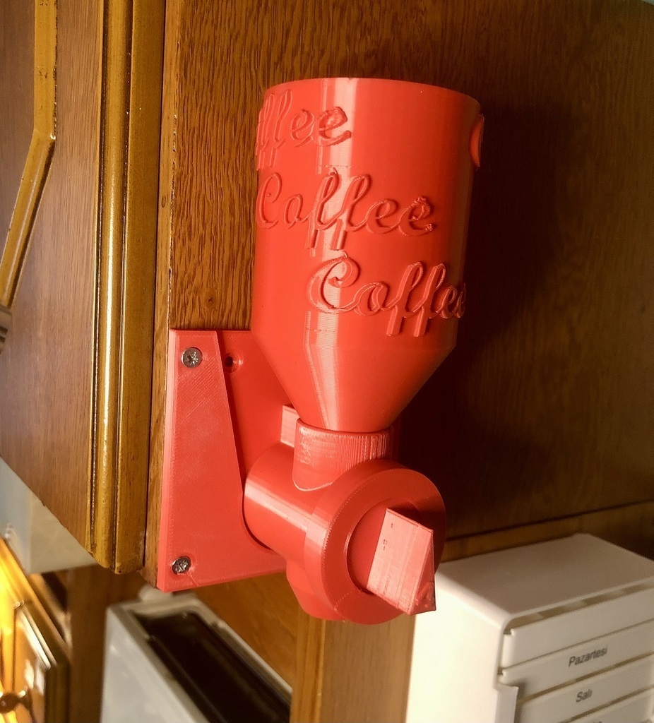 caffè dispenser macchina tazza animale domestico bottiglia titolare supporto smarties zucchero tè universale comune cucina cena cenare camera 3D print model - Mito3D
