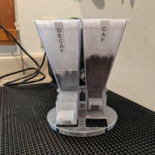 coffee hopper dosing chute baratza encore grinder 3d print model - Mito3D