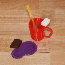coffee kit magigoo home cup design goodies filamentum kid spoon saucer competitive examination impression 3d logo 3d print model - Mito3D