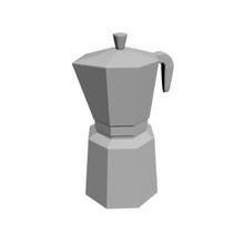 coffee maker deco barista cafe italian moka express bialetti 3d print model - Mito3D