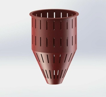 coffee net pot netpot pepper plant planter 3d print model - Mito3D