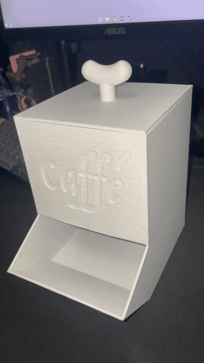 caffè pod dispenser 3d print model - Mito3D