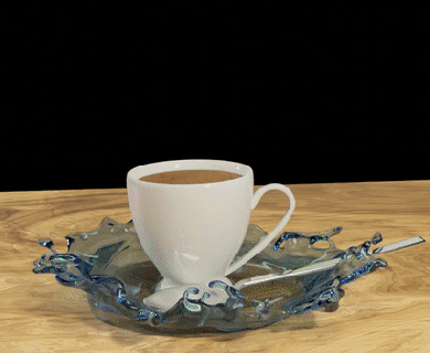 coffee saucer Home high poly deco art 3d print model - Mito3D