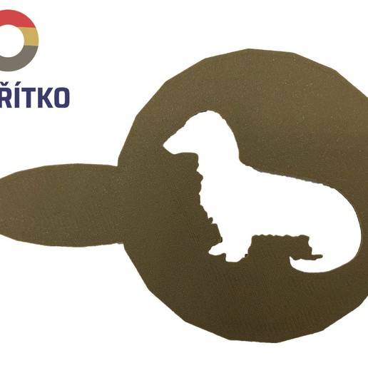 Kahve şablon daksund dekorasyon köpek mutfak tilki köpeği 3D print model - Mito3D