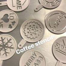coffee stencils home koffie byctrldesign 3d print model - Mito3D