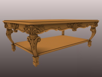 coffee table cnc decor artcam cncmodel 3dmodel stl stlmodel art 3d print model - Mito3D