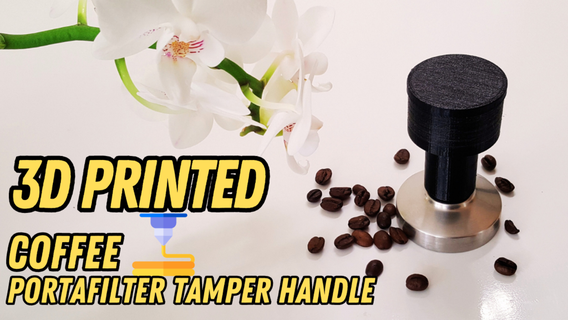 coffee tamper handle - supports tampers espresso gadget gadgets handles household kitchen nut screw video 3d print model - Mito3D