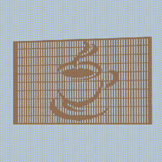 coffee time - textflip optical illusion stl nice gift decoration 3d print model - Mito3D