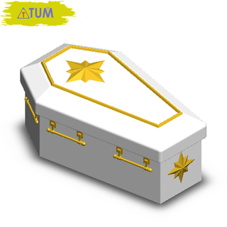 coffin box no11 fashion gift tool halloween celebration tum cults 3d print model - Mito3D