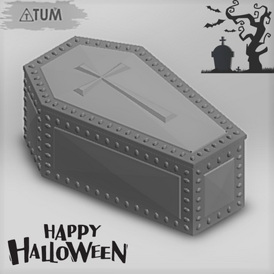 sarg box no 6 mode geschenk werkzeug halloween feier tum kulte 3d print model - Mito3D