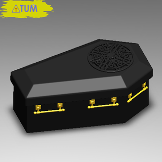 coffin box no8 fashion gift tool halloween celebration tum cults 3d print model - Mito3D