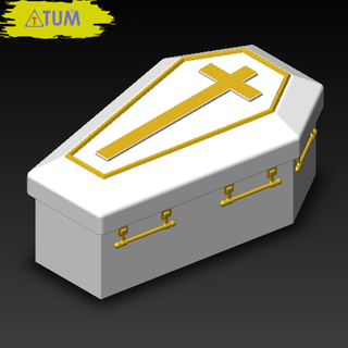 coffin box no9 fashion gift tool halloween celebration tum cults 3d print model - Mito3D
