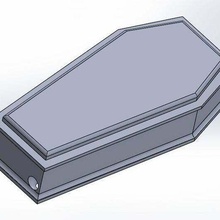 caixão chave anel acessórios 3d print model - Mito3D