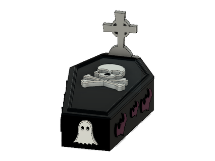 coffin tooth pick holder halloween toothpick storage scary coffin  3d print model - Mito3D