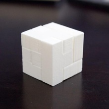 bare mezz'ora cubo gioco i puzzle ad incastro di 3d print model - Mito3D