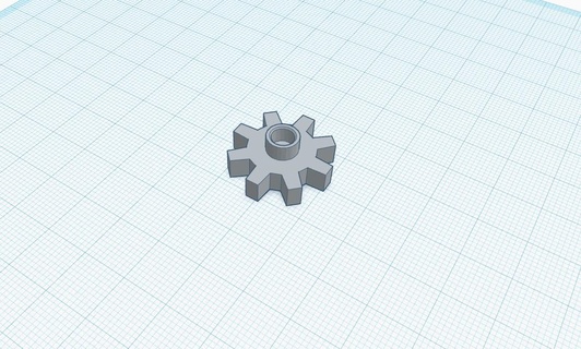 cog gear sprite pro extruder spinning charm pendant printer 3d print model - Mito3D