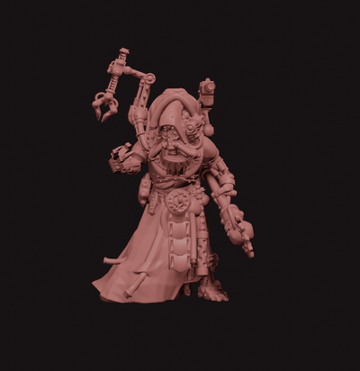 diente herrero juego mechanicus gsc magos biológico tecnosacerdote necromunda genstealer culto skitarii afilado mechanicum personaje biófago cultivista 3d print model - Mito3D