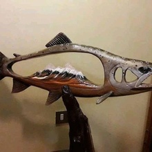 coho salmon scene art trout mountains landescape lure fishing fish 3d print model - Mito3D