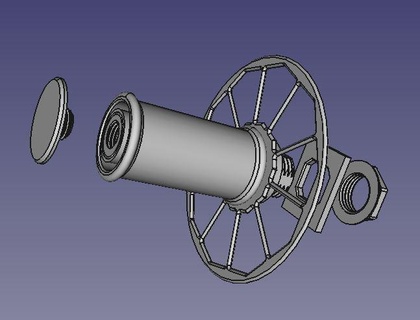bobina soporte ender 6 herramientas 3d print model - Mito3D