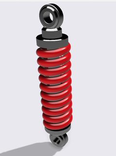 bobina shock scala modello macchina camion primavera coilover sospensione 3d print model - Mito3D
