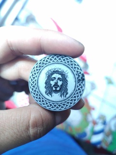 moneta Gesù medaglione 3d print model - Mito3D