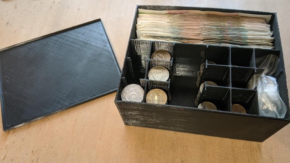 coin holder money box 3d print model - Mito3D