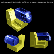 moneta operato cavalcata kiddie t1 autobus personalizzato pressofuso diorama combi kombi caldo ruote volkswagen vw 3d print model - Mito3D