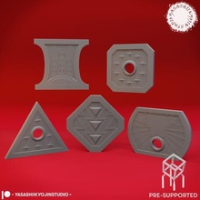 coins - size tabletop props pre-supported copper silver gold platinum electrum dnd mimic miniature stl ttrpg roleplaying monster creature 3d print model - Mito3D