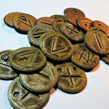 las monedas de dungeons dragons & juegos mesa varios la moneda no molestar dnd 3d print model - Mito3D