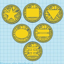 Münzen zeo verschiedene power rangers 3d print model - Mito3D