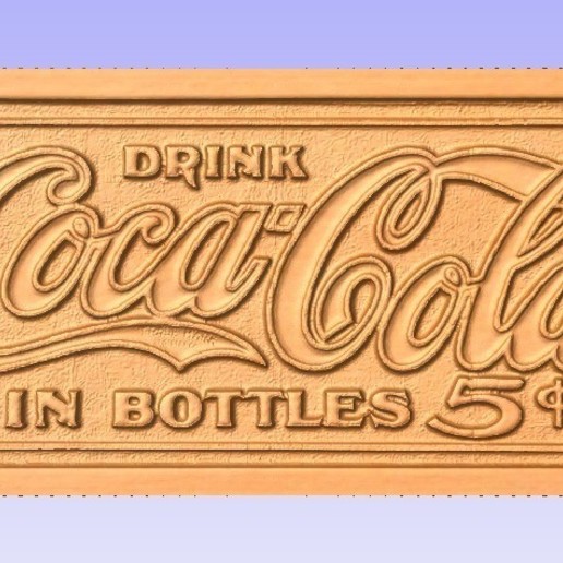 Koks verschiedene cola cnc die Erleichterung 3d 3D print model - Mito3D