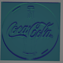 coke sign 2 - drink paint poster tile lithophane 3d print model - Mito3D