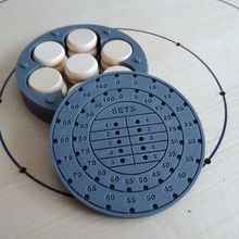 cokinole disque boîte crokinole planche Jeu juego mesa espace rangement 3d print model - Mito3D