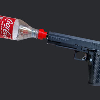 Cola boné 14mm fio adaptador airsoft Coca coca 3d print model - Mito3D