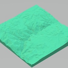colca canyon peru mimari model dağ topografya kar yağışlı alan ölçek 3d print model - Mito3D