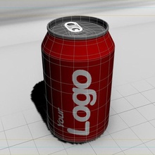 cold drink can home soft beverage fridge food kitchen 3d print model - Mito3D