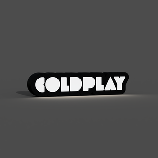 Coldplay Leuchtkasten LED Lampe Zuhause Haus Band Fan Art Box Lampenkasten gleiche Schicht Mehrfarbig Lichter Luminarien braga3dprint ams Bambus mmu 3d print model - Mito3D