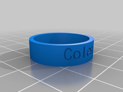 coleman personalizzato anelli 3d print model - Mito3D