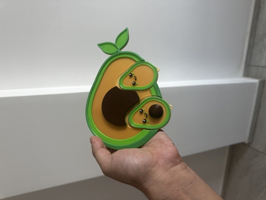 colgante pára llaves palta kawaii joalheria llavero llaveros chaveiros chaveiro abacate 3d print model - Mito3D