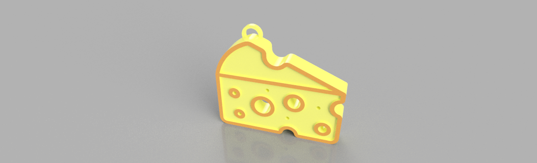colgantes queijos colgante queijo 3d print model - Mito3D