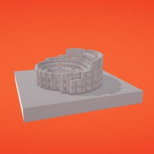 coliseum architecture 3d print model - Mito3D