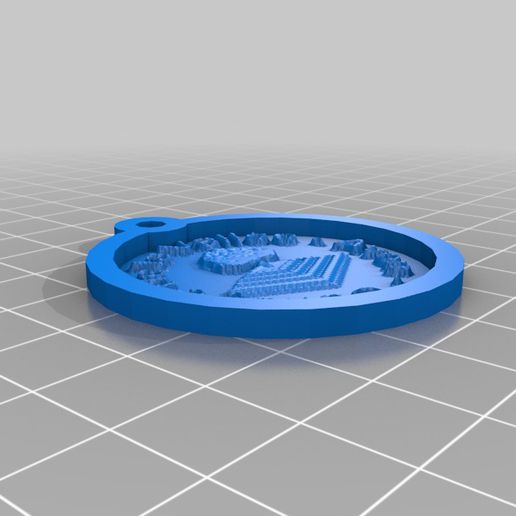 coll ge valle 2 joyería joya personalizado llaveros 3D print model - Mito3D