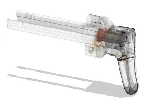 dobrável estoque mp5 brinquedo arma fogo zvc0430 brinquedos mp 5 3d print model - Mito3D