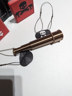 colapso pirata luneta moda escopo binocular monocular brinquedo dobrável 3d print model - Mito3D