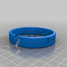 colarinho personalizado algemas messi pulseiras 3d print model - Mito3D