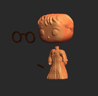 collectible figure harry potter 3d print model - Mito3D