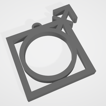 Toplamak 16 lgbt anahtarlıklar Cinsiyet sembol 3d print model - Mito3D